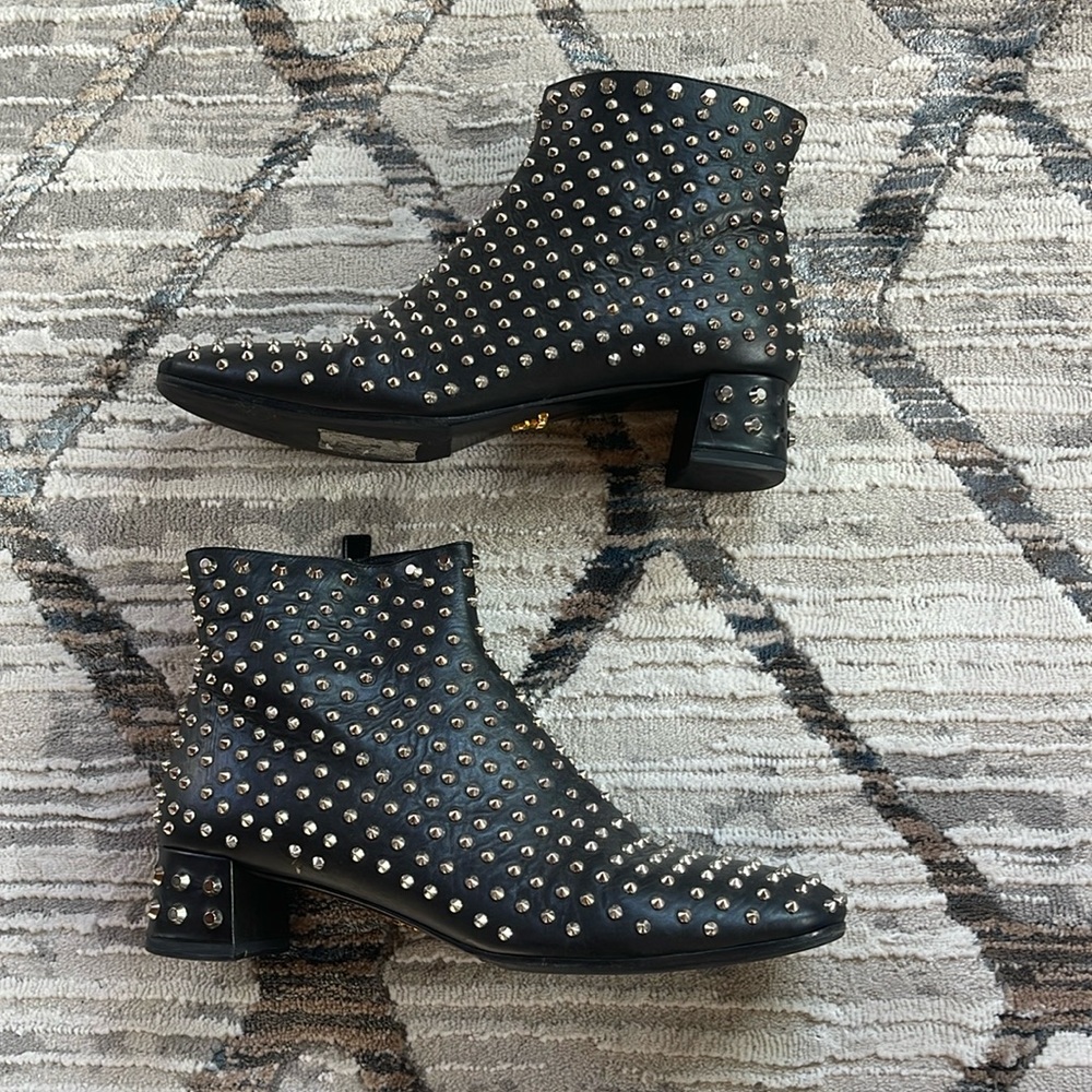 Prada spiked/studded boots